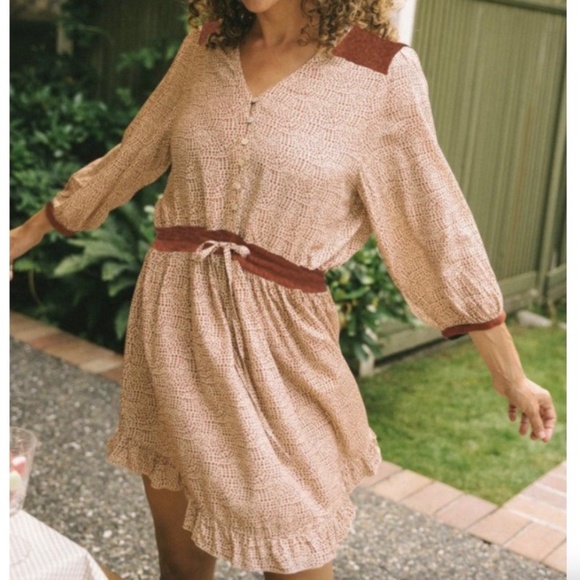 Jackson Rowie Evie Juno Mini Dress S - Picture 2 of 9